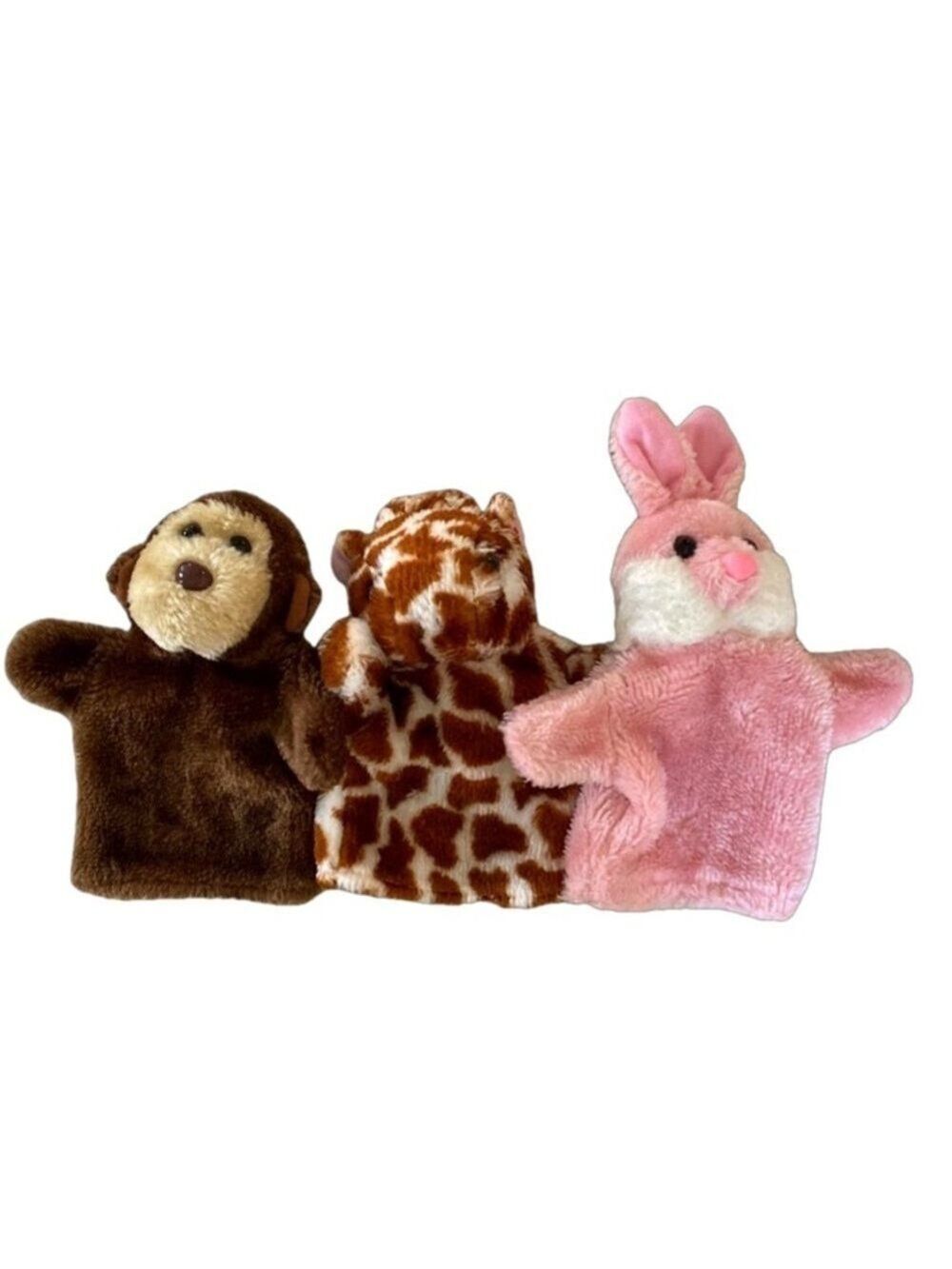 Oriental Trading Co. Lot of 3 Hand Puppets 7” OS